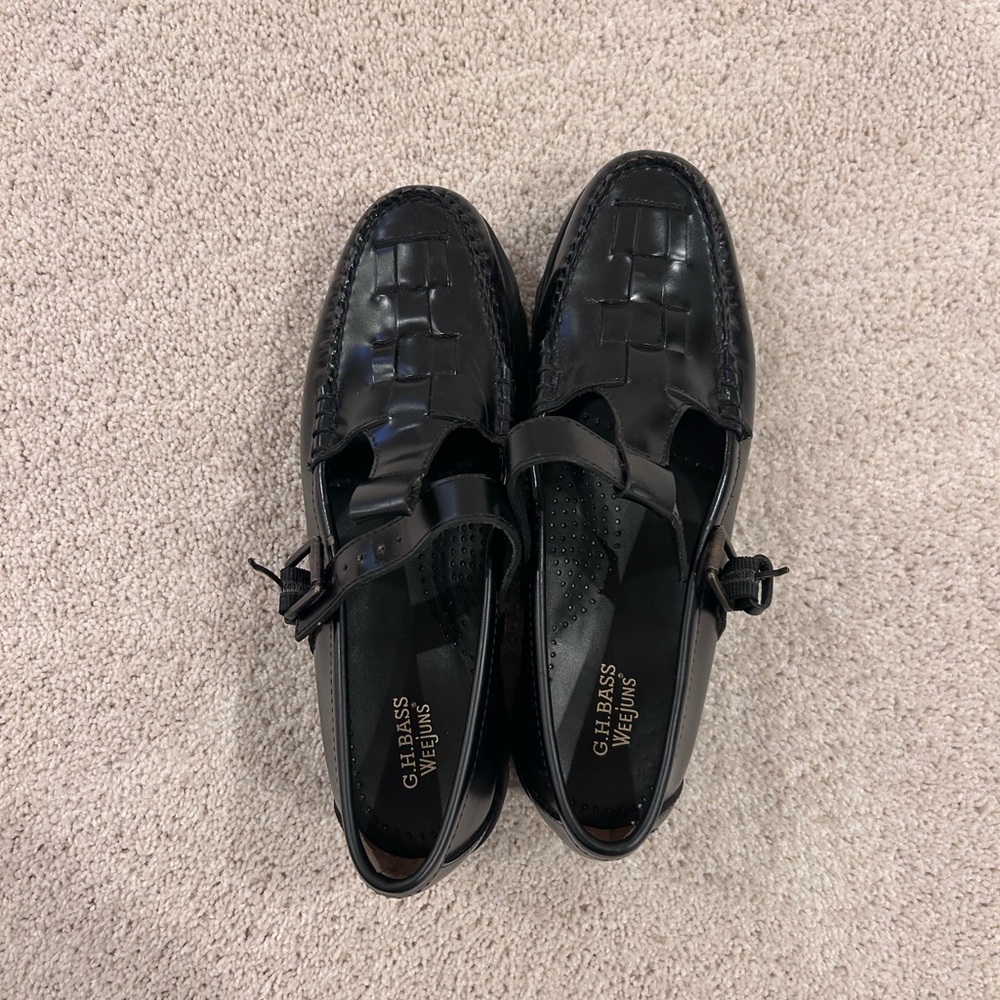G.H. Bass & Co. Black Leather women’s  Loafers